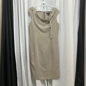 Lundstrom Scalloped Neck Short Sleeve Dress